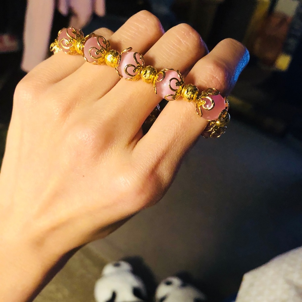 Hardly wear 18k gold plated  bracelet